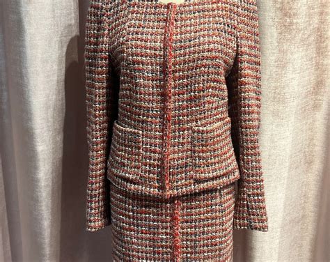 chanel 19 large tweed|vintage chanel tweed suit.